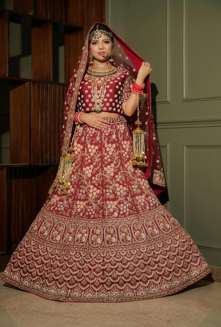 Stunning Stitched Wedding Lehenga