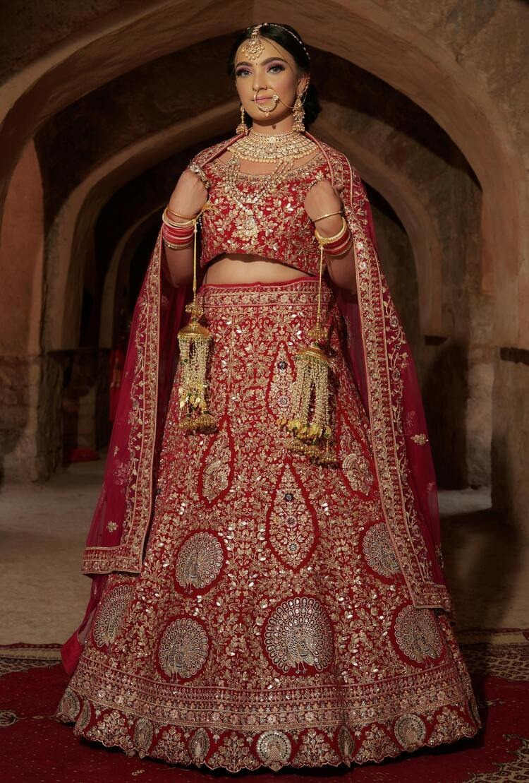Stunning Stitched Wedding Lehenga